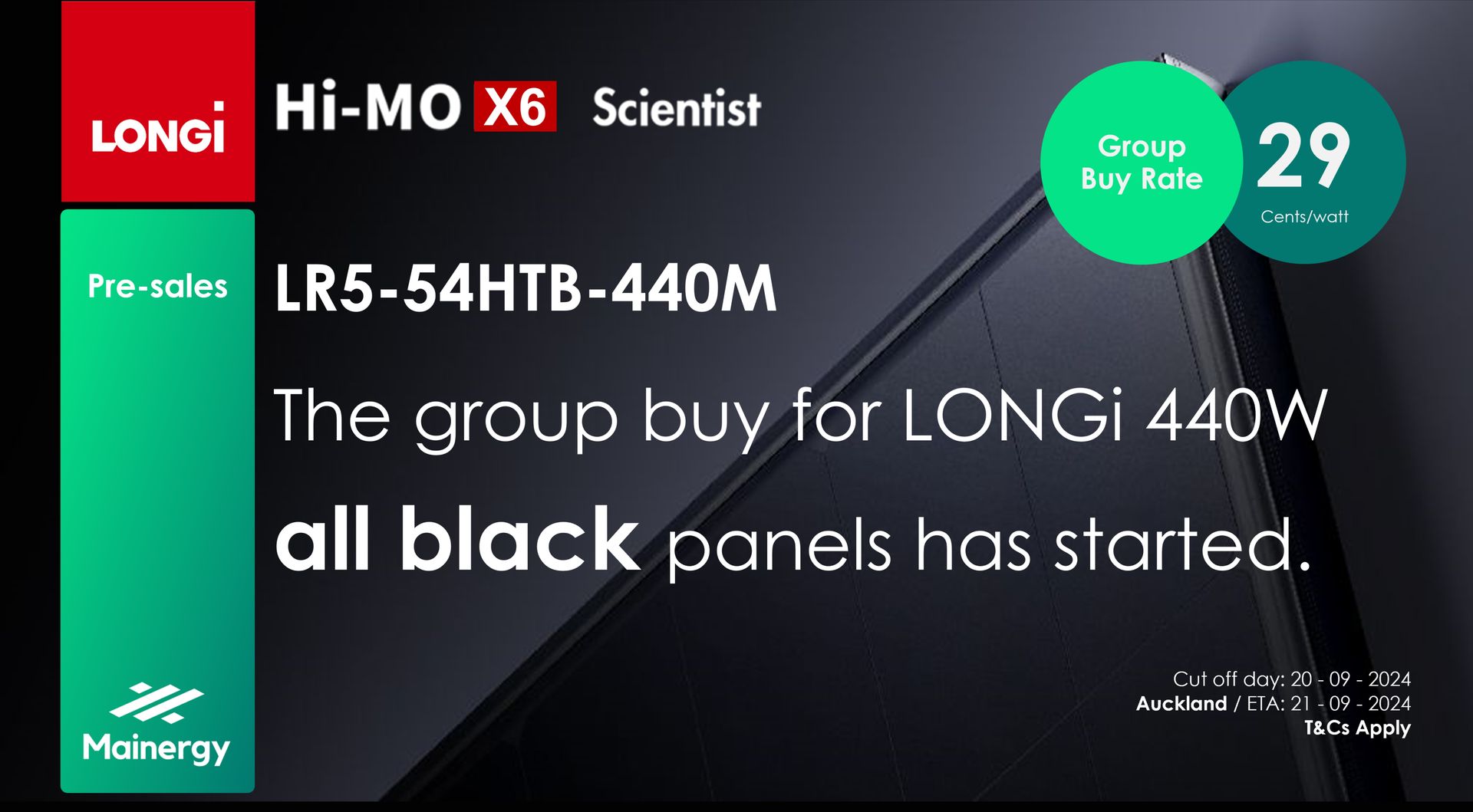 Longi Hi-MO X6 Scientist 440W All Black