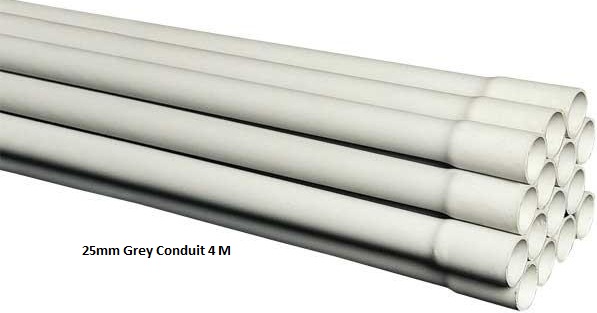  25mm Heavy Duty Solar Rigid Conduit (Grey) 10pcs/bag