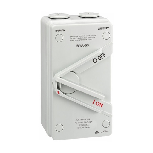 [ACI-ZJBENY-ISO-63-1P35A] ZJBENY AC Isolator 1Pole 35A