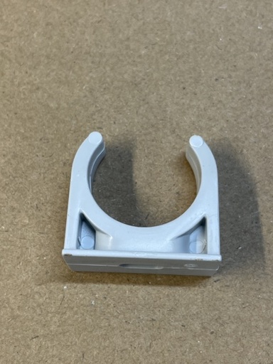 [25mm-UClip-Grey] 25mm PVC U Clip – Grey (AS/NZS 2053 Approved) 